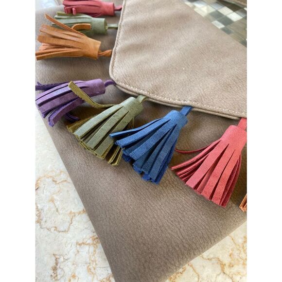 BAM forever clutch |convertible crossbody | multi colored tassels - Picture 12 of 12